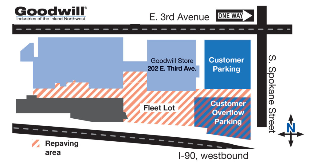 The fleet lot and south customer overflow parking will be repaved on 9/21/2021